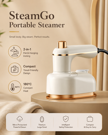 SteamGo 2-in-1 Portable Steam Iron