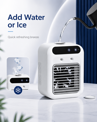 3-in-1 Portable Air Cooler Fan with Cool Mist